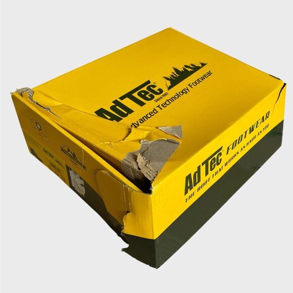 NWB Ad Tec 6" Crazy Horse Soft Toe Chelsea Work Boots Men's 11.5W Leather Rugged - Picture 14 of 16